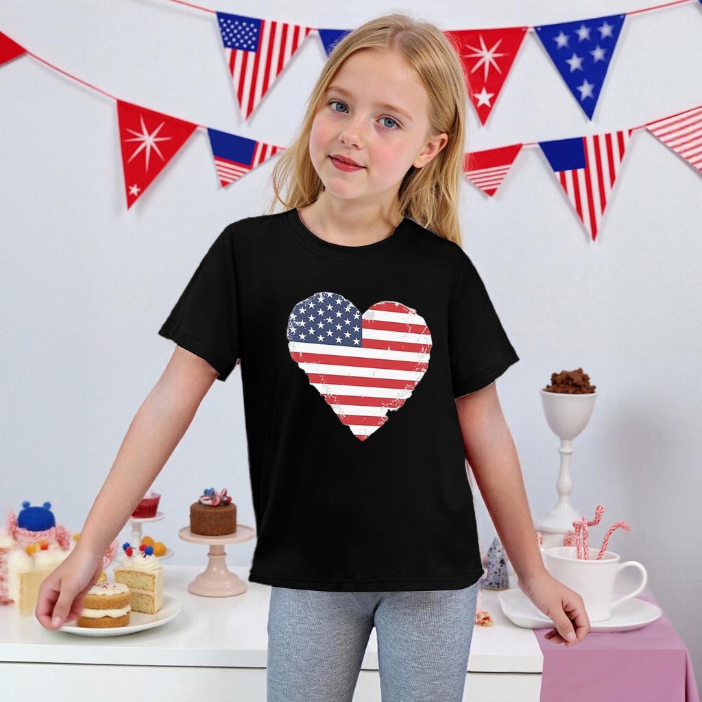 Tricouri Copii Fata Băieți Top Copii Tricou cu mânecă scurtă imprimat băieți și fete