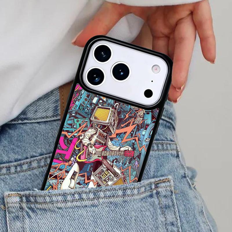 Graffiti Phone Case for iPhone 16e 15 14 13 12 17 Pro Max Plus Air 17pro Cover Coque