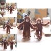 Cute Adorable Monkey Plush Toy Keychain Soft Stuffed Animal Doll For Bags 20cm