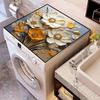 Waterproof Floral Oil Painting Style Dustproof Mat for Washing Machines and Refrigerators