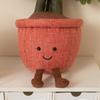 Plush Emulational Plants Amuseables Potted Monstera Deliciosa Stuffed Toys Fun Decoration For Home Kawaii Toy For Girls Gifts