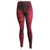 Schlanke Damen-Leggings, Faux-Denim-Jeans, hohe Taille, elastische Hosen, Push-Up-Hose