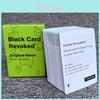 Black Card Revoked Party Game With Colorful Paper Cards For Family Entertainment And Interactive Play
