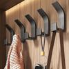 5Pcs/Set No Drilling Plastic Storage Hanger Clothes Towel Shower Organizers Wall Hanging Hooks