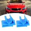 2Pcs Glove Box Clip Easy Installation Scratch-resistant Blue Lower Glove Box Bump Stop