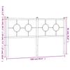 Replacement Headboard Metal White 160 Cm