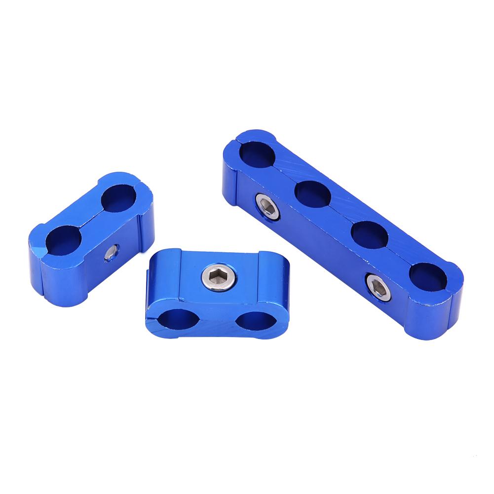 12Pcs Braided Engine Spark Plug Wire Hose Separator Clamp Fitting Kit for 8mm 9mm 10mm