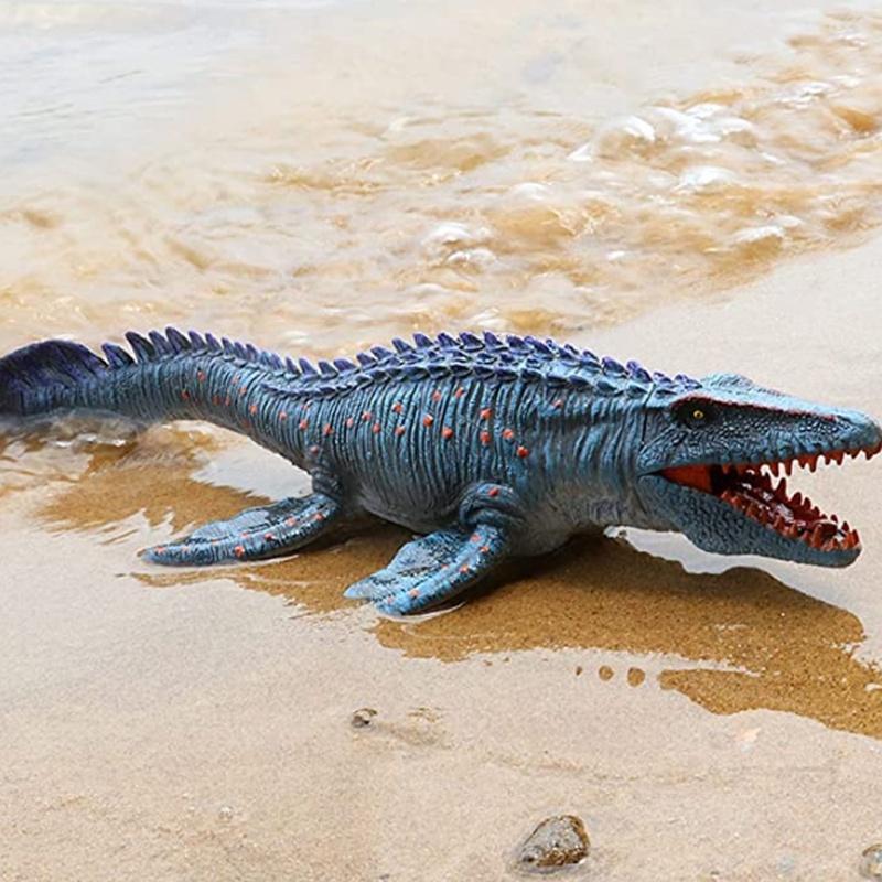 Realistic Mosasaurus Toy Plastic Figure For Kids Highly Detailed And Hand Painted
