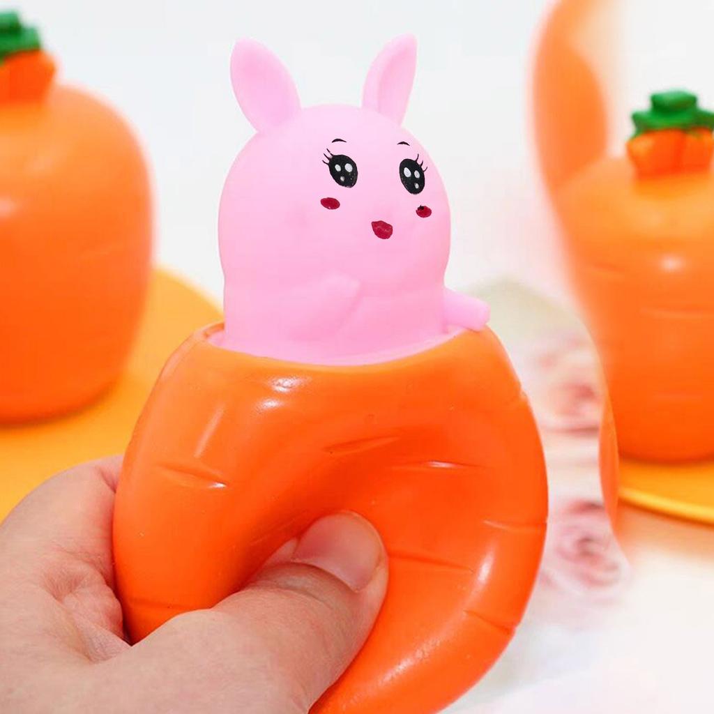 Carrot Rabbits Stress Relief Toy Surprise Rabbits Carrot Cup For Anxiety Relief, ADHD Out The Surprises And The Emotions, Sensory Toy