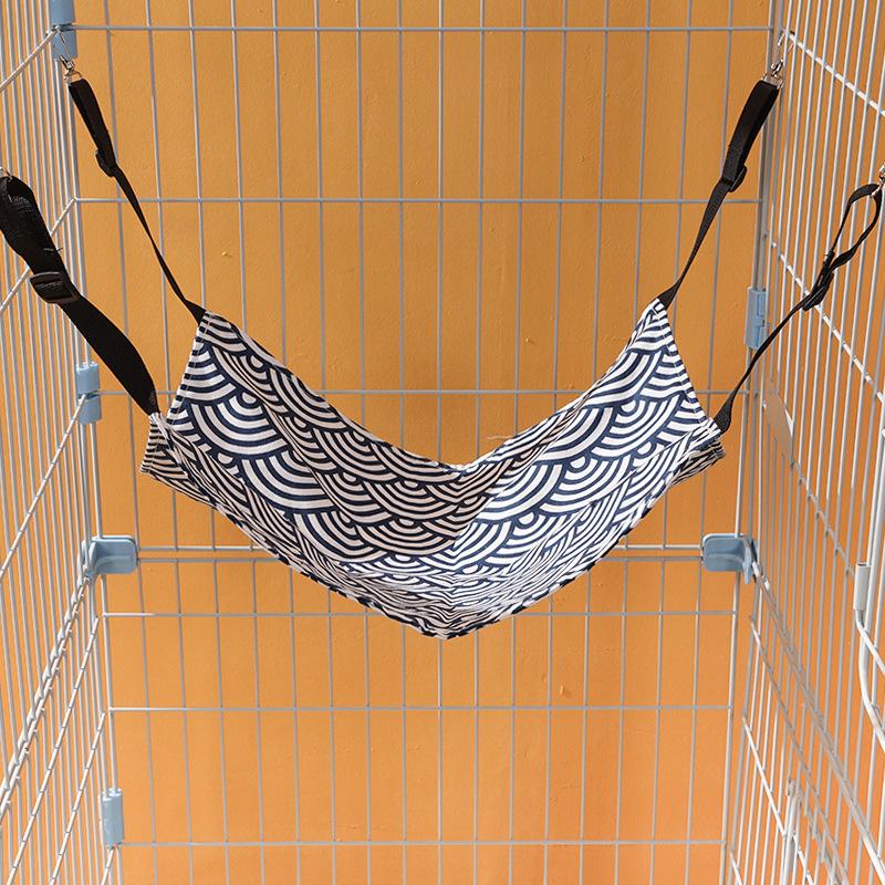 Cat Hammock Fleece Adjustable Swing Pet Nest Hanging Cat Mat Pet Hammock