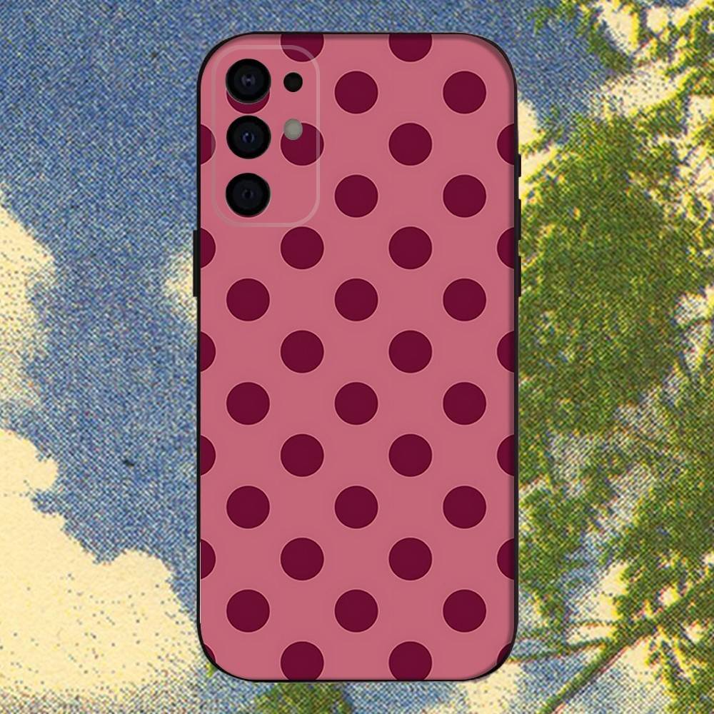 

Polka Dots Art Phone Case For Samsung S25,S24,S21,S22,S23,S30,Ultra,S20,Plus,Fe,Lite,Note,10,9,5G Black Cover Samsung S24