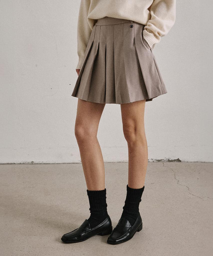Artid Wool Pleated Scott_Beige