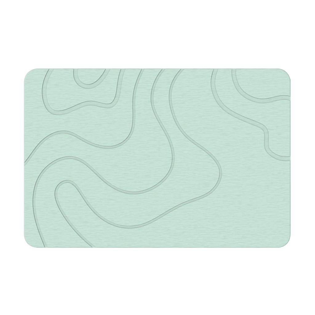 Badezimmermatte aus Diatomeenerde für den Innenbereich, Weiche Diatomeenerde-Matte, Wasseraufnahme, Schnelltrocknend, Eingangsteppiche