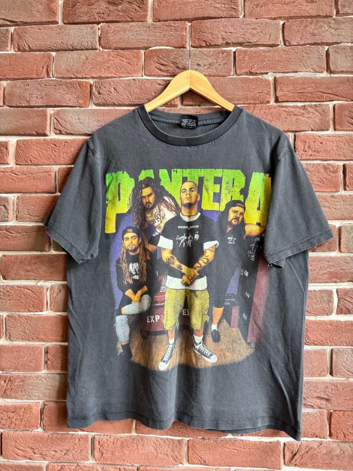 Rare Vintage Pantera Far Beyond Tee Metal Band Grail 90s L Black Unisex T-Shirt M