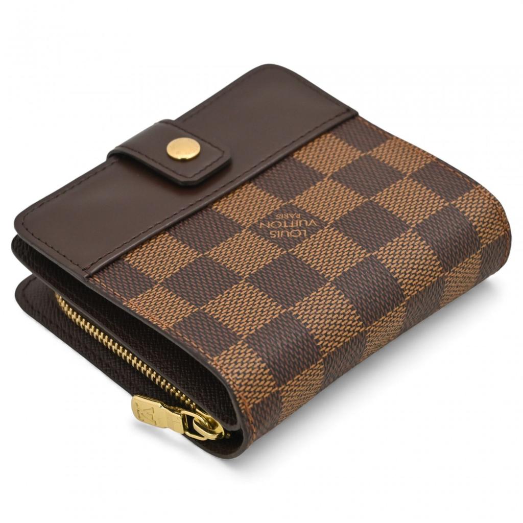 Auth LOUIS VUITTON Damier Compact Zip Bifold Wallet Lv5834rj