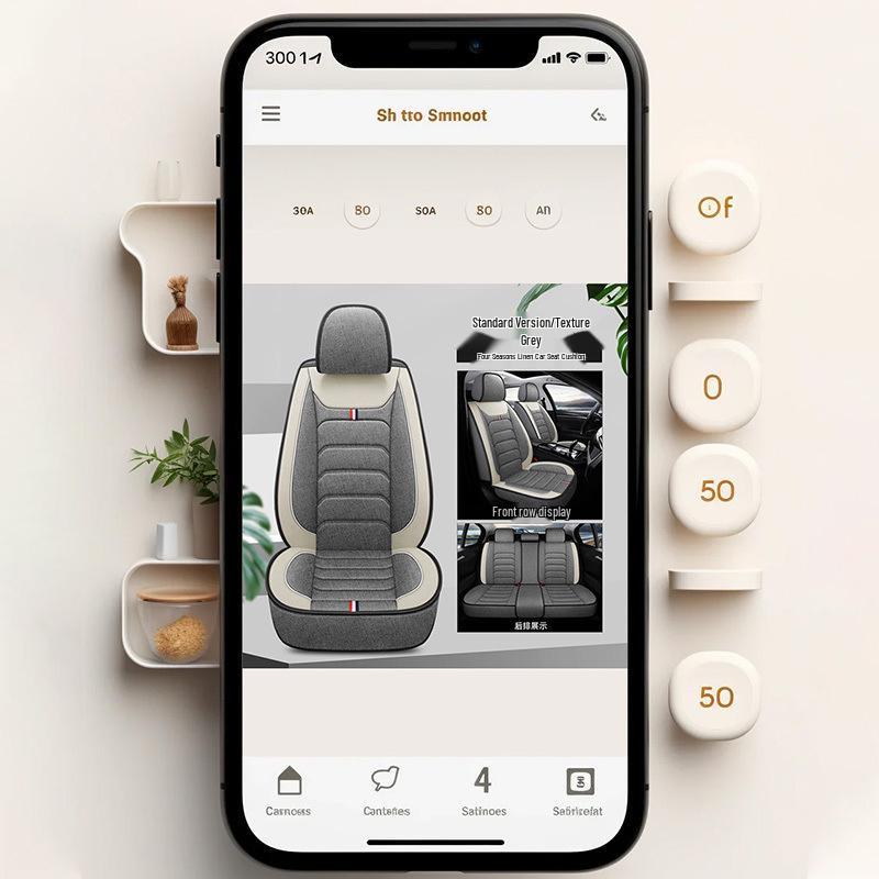 Four Seasons Universal Full Wrap Car Seat Cushion Cover