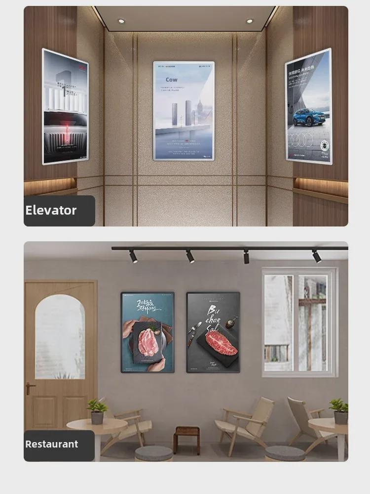 Aluminum Alloy Magnetic Display Board with Rounded Corners for Elevator Billboards