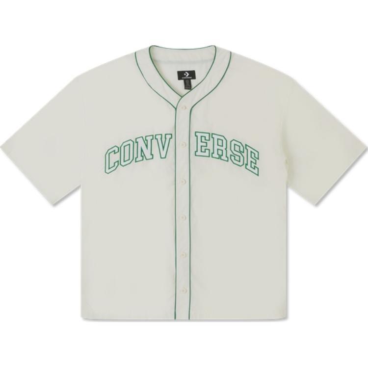 Converse Baseball Jersey Shirt Asia Sizing  White  Men s 10027220-A01 M