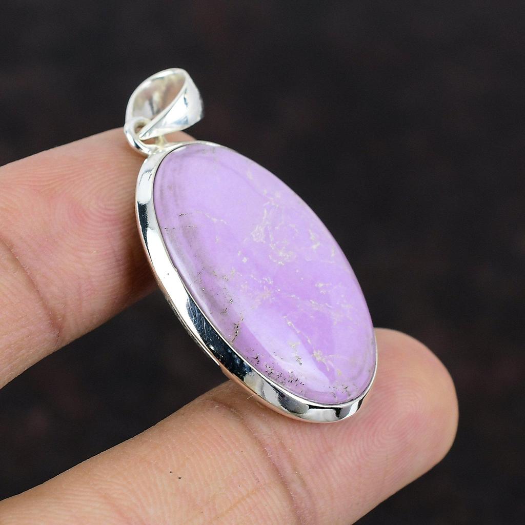 Phosphosiderit-Anhänger, handgefertigter Schmuck, 925er Sterlingsilber-Anhänger, natürlicher Edelstein-Anhänger, Phosphosiderit-Silberschmuck, Geschenk für Freund