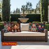 2D Colorful Matryoshka Pillowcases For Home Decor Pattern Cushion Cover Suitable For Sofa Bedroom Car Pillow Cover