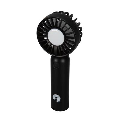 Captain Stag Outdoor Tragbarer Ventilator Handventilator Kompakter Handventilator Windgeschwindigkeitseinstellung USB Wiederaufladbar Trageschlaufe Inklusive Schwarz (Kapitän Hirsch) 2-Klingen