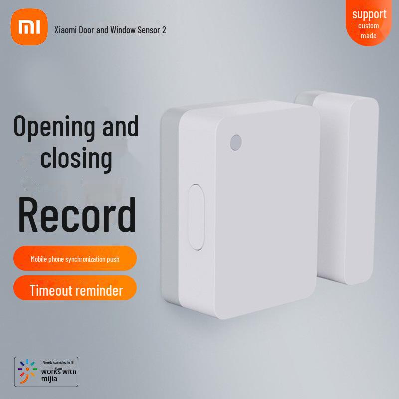 

Датчик двери и окна Xiaomi Mijia 2 с уведомлениями, датчиком освещенности и интеграцией со смарт-устройствами Door and window sensor 2