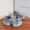 Damen Herbst neue atmungsaktive und vielseitige leichte Riemen bequeme lässige Sportschuhe mit dicker Sohle