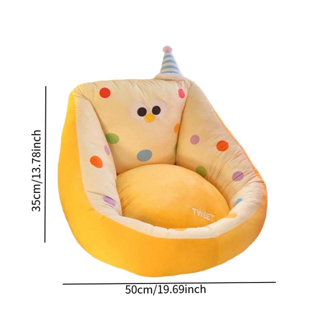 Kawaii Cushion Chair Comfortable Funny Soft Cartoon Floor Pillow Lazy Sofa for Study Indoor Nursery Rooms Living Room Kids Room