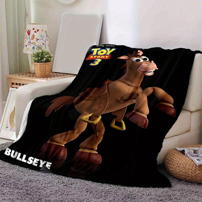 

1pc, Toy Story Bullseye Blanket Perfect Gift for Fans of Disney Pixar Movies Great for Home Decor, Bedding 80cmx120cm