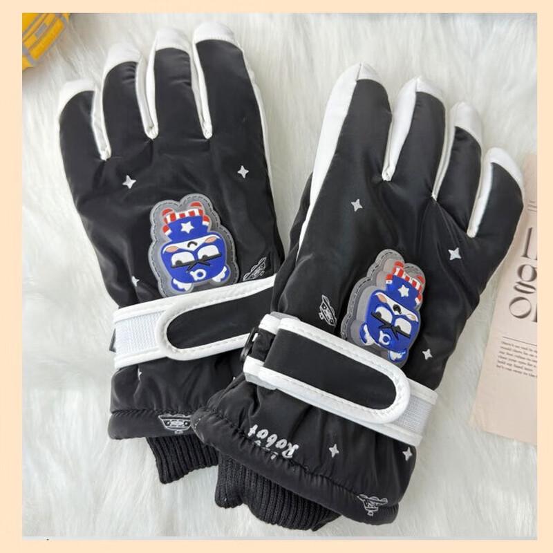 Kids Superman LED Winter Gloves