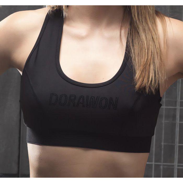 Brassière sport femme POSH BLACK, par DORAWON
