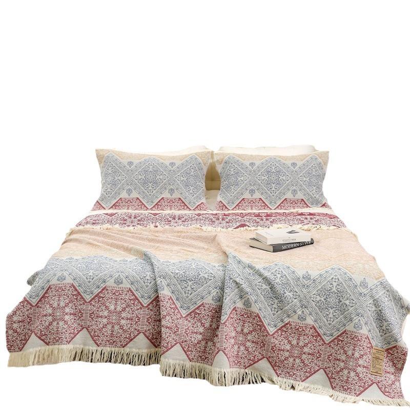 Summer High-end Cotton Gauze Throw Blanket Air Conditioning Cover Blanket Office Lunch Break Blanket Soft Sofa Towel For Home Couch