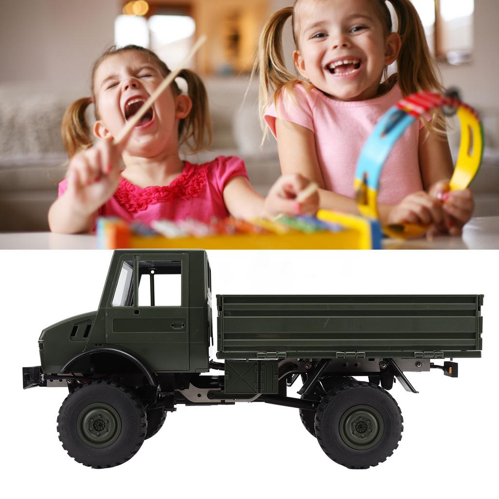 1:12 Full Scale RC Truck 2.4G Remote Control RC Climbing Car 4 Wheel Drive Off Road RC Car with Lamp Set for Kids