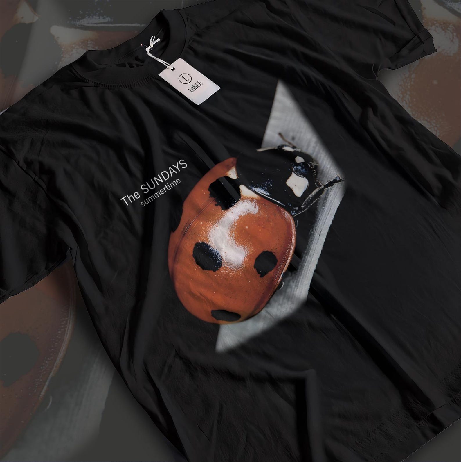 The Sundays Summertime Ladybug T-Shirt, 90s Indie Band Tee S