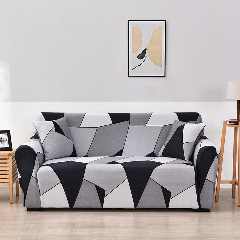Sofa Cover Geometric Couch Cover Pets Corner L Shaped Chaise Longue Sofa Slipcover 1Pc