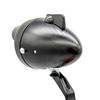NOTRE Cannonball Light with On/Off Switch, Retro Design, Energy-Saving, High-Brightness LED, Two Mounting Brackets, Battery-Operated (Black Steel)