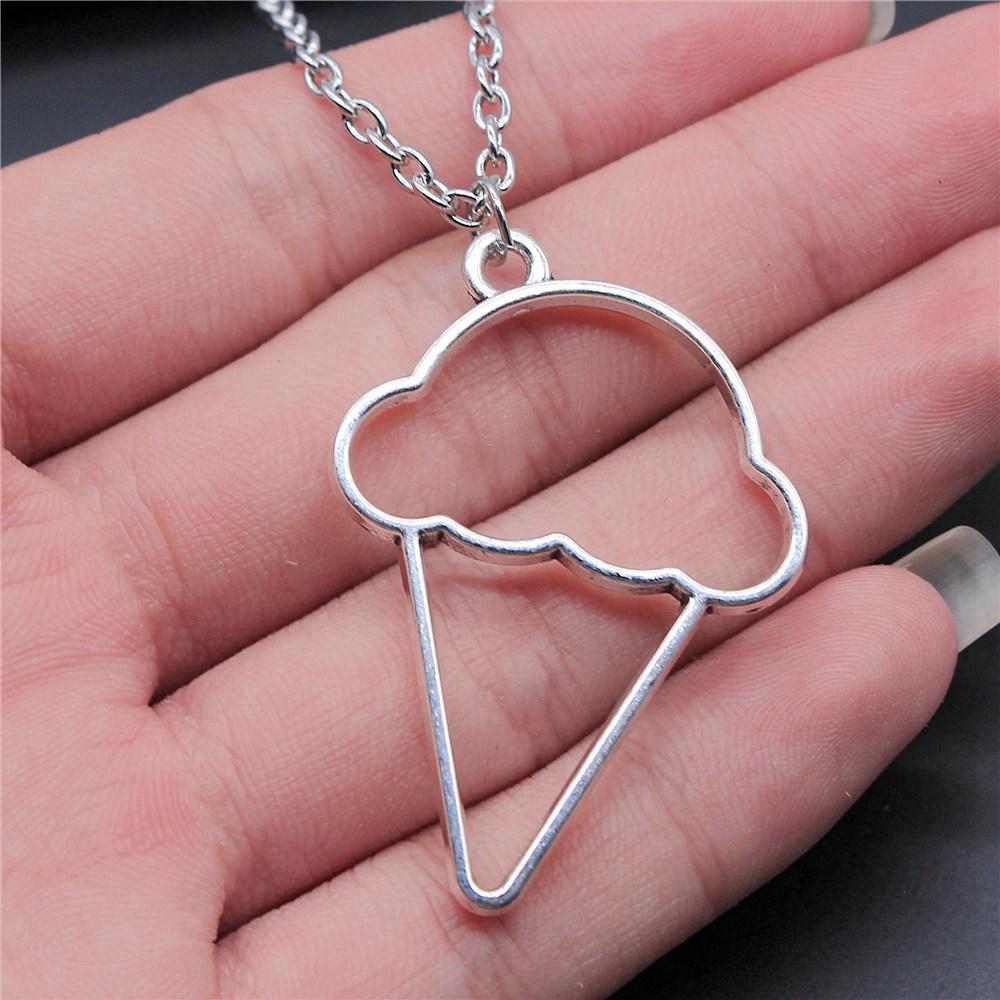 Openwork Resin Photo Frame Geometric Keys Pendant Antique Bronze Silver Metal Friend Collar Necklace