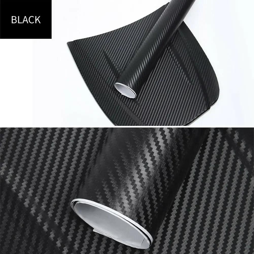 Car 3D Carbon Fiber Roll Film DIY Decorative Stickers Auto Styling Computer Laptop Skin Carbon Fiber Vinyl Film Decals 30x127cm