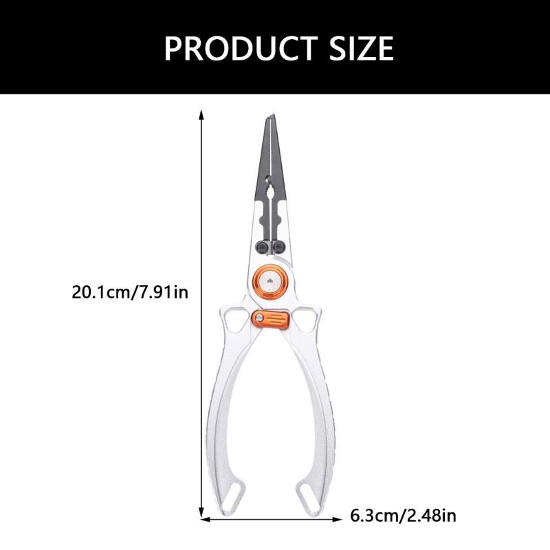 Aluminum Alloys Fishing Plier Fly Fishing Tackle Fishing Multitool Fish Hook Remover Braided Fishing Line Cutting Plier