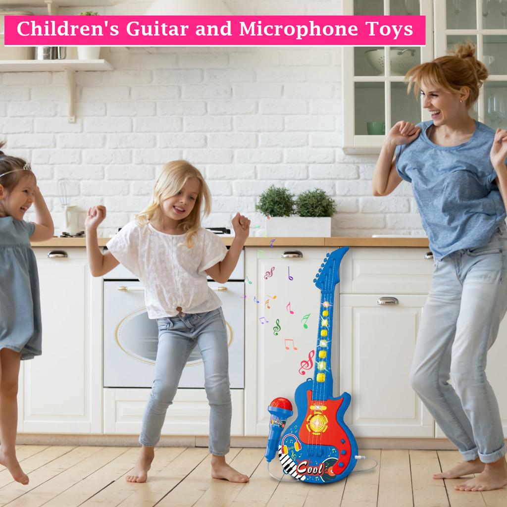 Kids Machine Toy With Microphone – Light Up Karaoke Player Compatible