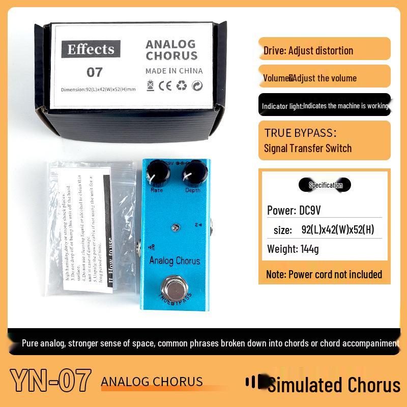 Portable Overdrive Distortion Tremolo Delay Guitar Effects Pedal