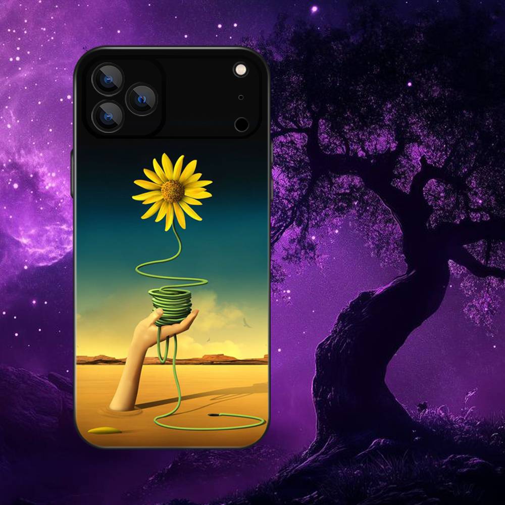 

Etui Salvador Dali Painting Phone Case For iPhone 17,16,15,14,13,12,Pro,Max,Plus,E,SE4,Air,Mini Black Soft Box iPhone13PROMAX