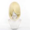 Eileen Cosplay Medium Light Fluffy Event Wig with Net Wig, Yellow, Hair, 40cm, Universal, Unisex, Heat-Resistant,