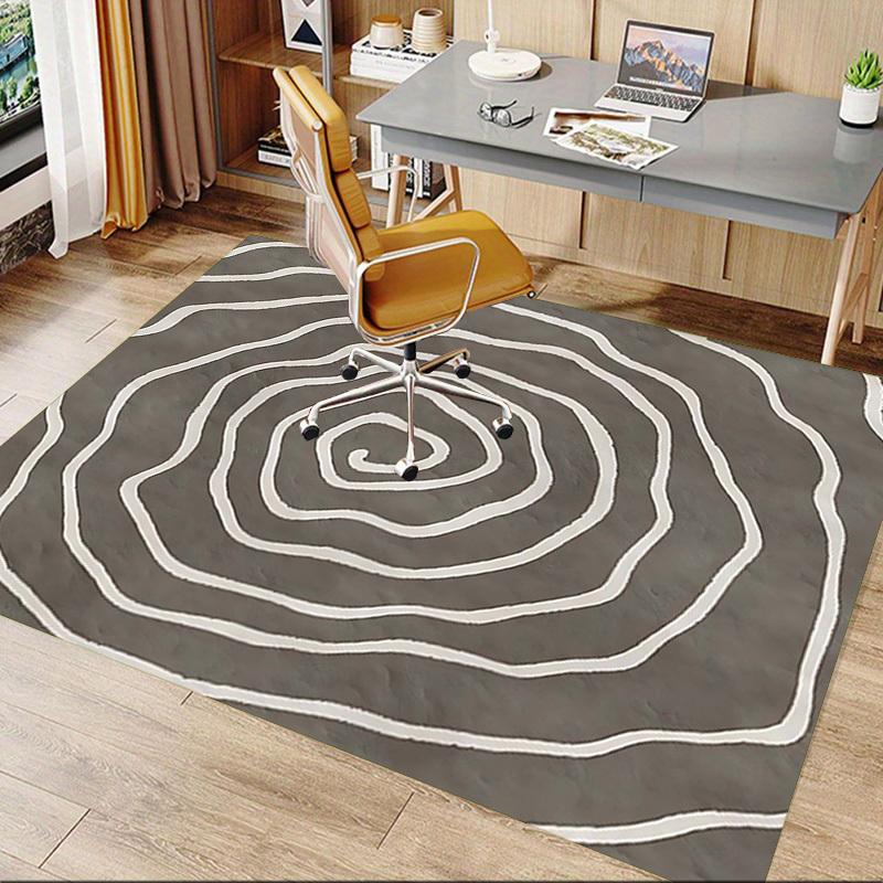 1PC Spiral Pattern Anti-slip carpet, suitable for Office, bedroomand playrooms. It can also be used as a sofa footrest cover-W36