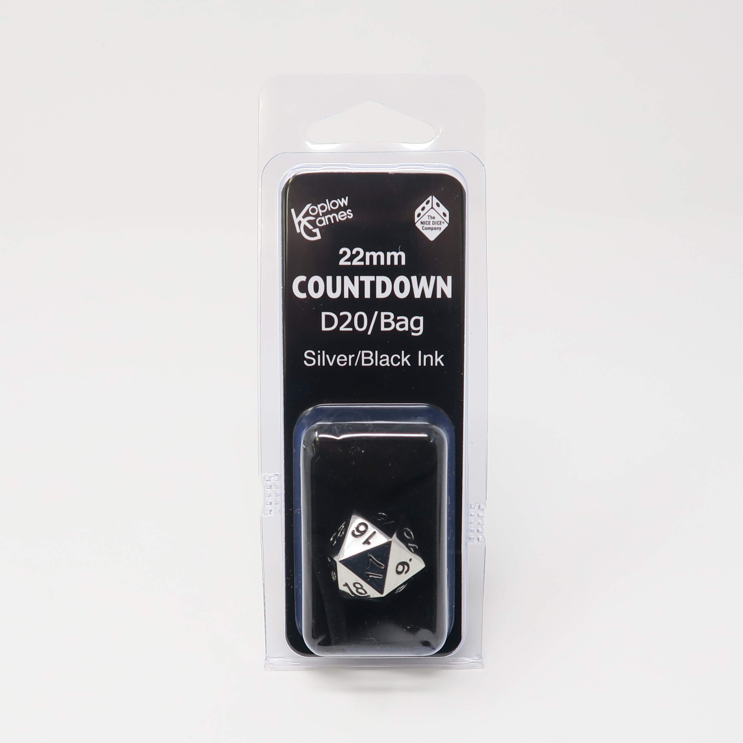 

Image Mission Mokukyosha 20-Sided Metal Countdown Dice (with bag) 22mm Black KG18857