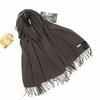 Scarf for Women Autumn and Winter Warm Thickened Wool Imitation Cashmere Scarf Winter All Match Men's Shawl Solid Color Scarf