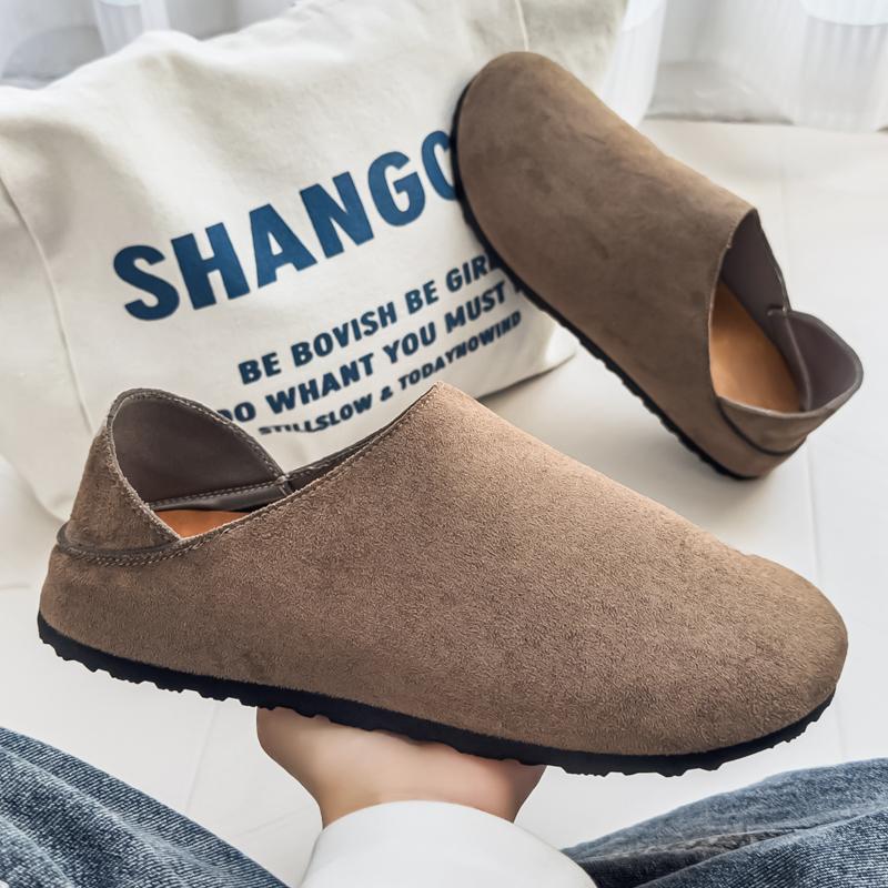 

Men s Suede Mule Slippers Two-Way Slip-On Casual Shoes Lightweight Comfortable Loafers for Daily Wear 43 дубильна кора