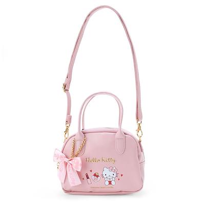 Hello Kitty Mini Boston Bag with Shoulder 19cm Wide X 7cm Deep X Synthetic 547352 Strap, 14.5cm High, Leather,