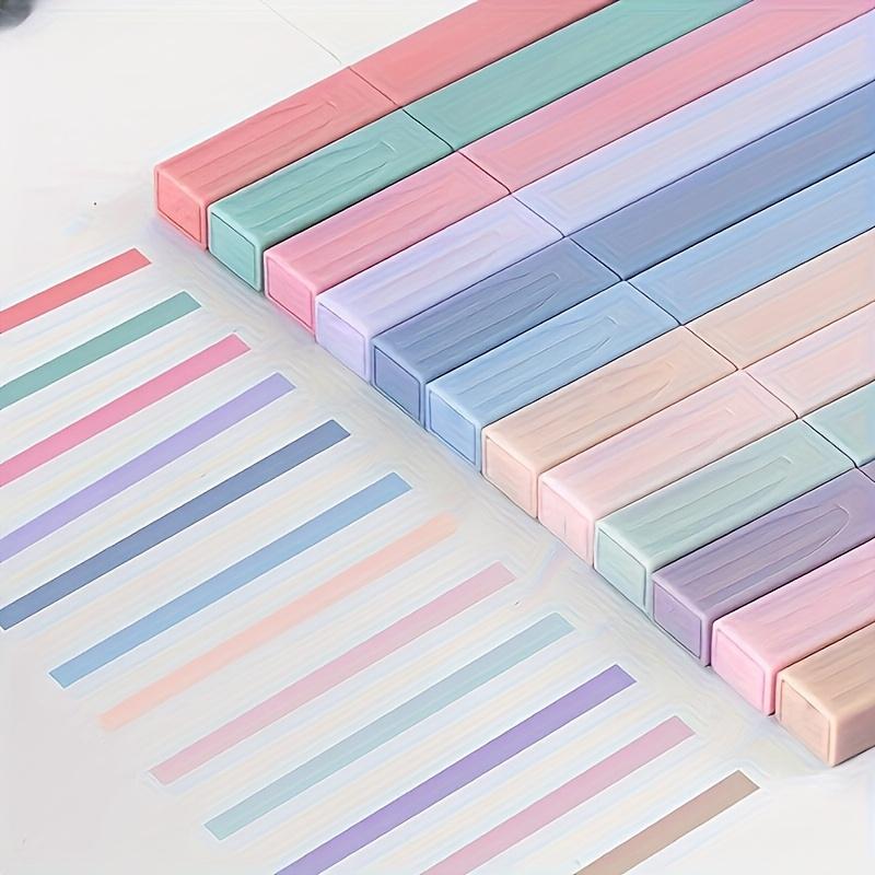 12pcs Pastel Highlighters Pen - Soft, Non-Bleed, No Shedding Tips, for Journaling, Office, School, Art-highlighters, stationery