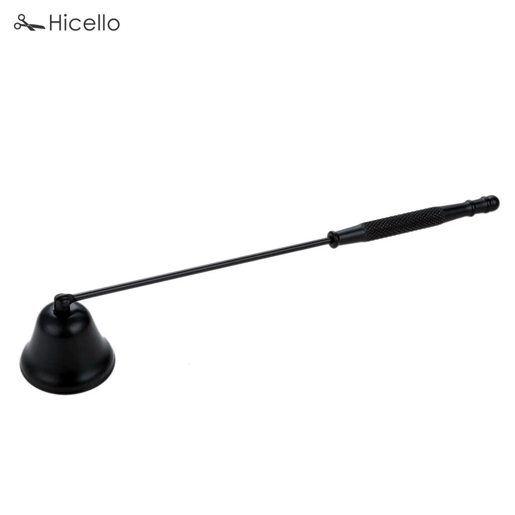 Candle Snuffer Stainless Steel Smokeless Candles Wick Bell snuffer Put Off flame Tool Cutter Black Gold Rose Silver Decoration